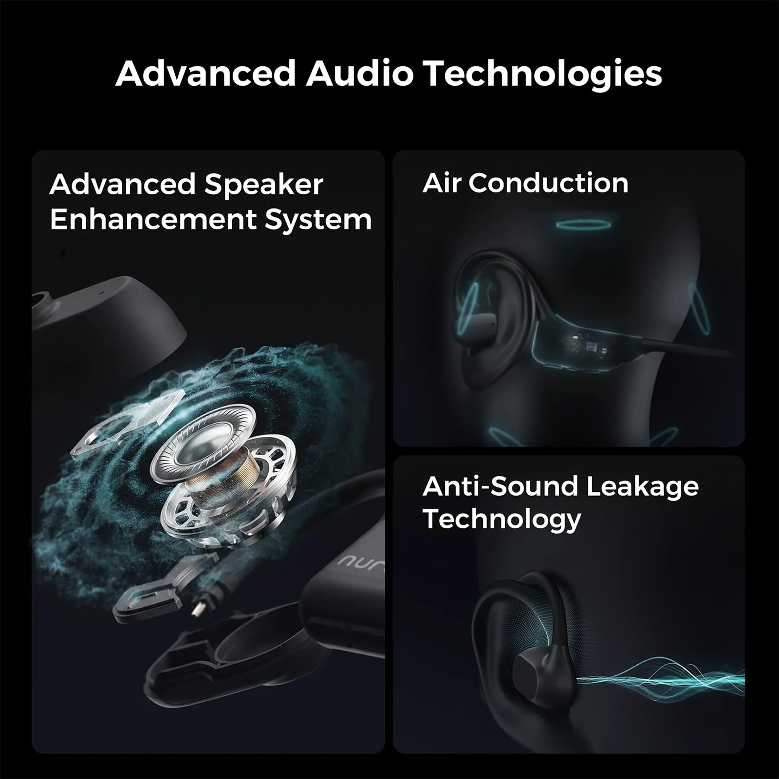 Amazon.com: NUROUM OpenEar Pro 2 Headphones with Mic, Bluetooth